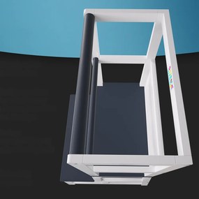 Spielwerk Učiaca veža PLAY borovica, 93x56x49, biela/antracit