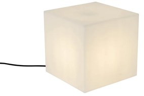 Moderná vonkajšia lampa biela 30 cm štvorcová IP44 - Nura