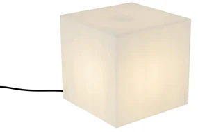 Moderná vonkajšia lampa biela 30 cm štvorcová IP44 - Nura