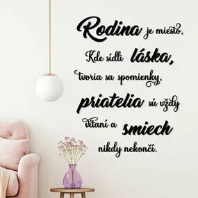 DUBLEZ | Nalepovací citát o rodine, láske a priateľstve