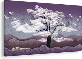 Obraz - Strom v oblakoch (90x60 cm)