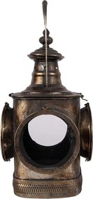 Lantern 23x23x48 Cm Brown Metal - 23*23*48 cm