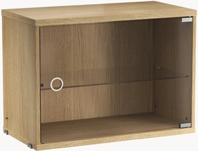 Vitrína's otočnými sklenenými dvierkami String System, Š 58 x H 30 cm
