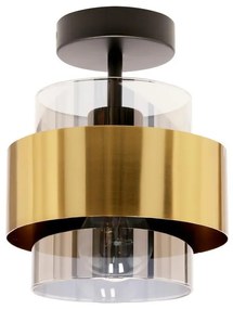 Prisadený luster SPIEGA 1xE27/60W/230V zlatá/čierna