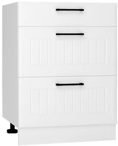 Skrinka do kuchyne Irma D60s/3 Biely hrášok Mat