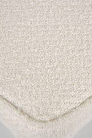 Designová jídelní židle Modig M3-14 bouclé bílá/zlatá