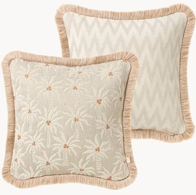 Ručne vyrobený exteriérový obojstranný vankúš Laura & Rosita