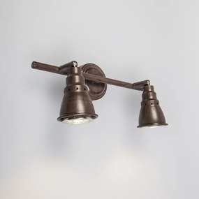 Stropné a nástenné bodové svetlo hrdzavohnedé otočné a naklápateľné - Coney 2