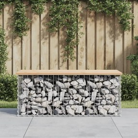 Záhradná lavička gabiónový dizajn 103x44x42 cm masívna borovica 834359