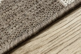 Koberec Šnúrkový SIZAL FLOORLUX 20508 taupe / champagne Trojuholníky