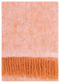 Mohérová deka Revontuli 130x170, ružovo-oranžová