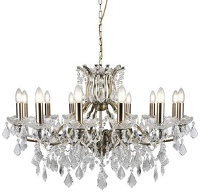 Searchlight - Krištáľový luster na reťazi PARIS 12xE14/40W/230V