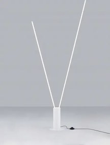 LED biela stojaca lampa Kimolia