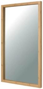 Nástenné zrkadlo B044 NAT, bambus, L