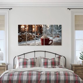 5-dielny obraz sladká odmena pri chate