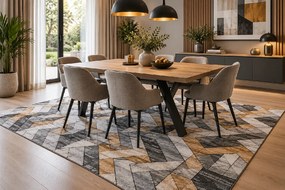 Koberec Cosmic Carving 5103 GREY/GOLD rozmery koberec: 160x230 cm