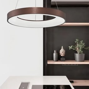 LED luster Rando Thin 60 3000K hnedá