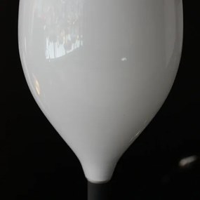 Retro stojaca lampa Izza biele