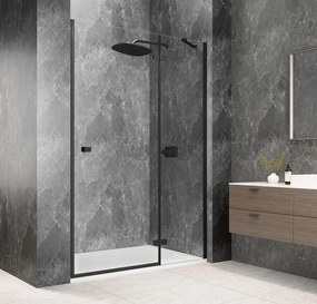 Polysan Polysan, GLOBE BLACK sprchové dvere do niky 800mm, číre sklo, pravé, GB1080RB