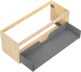Mexen Box-A, závesná skrinka 120 cm, 1 zásuvka, dub, 91AX0-1200-470-1-81