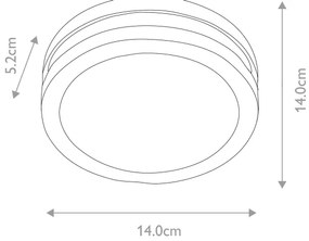 Elstead ANO-1W - LED Vonkajšie nástenné svietidlo ANO 1xGX53/9W/230V IP54
