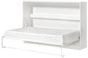 Sklápacia posteľ 120 Perfecto II (biela + biela + biela) (horizontálna) (bez osvetlenia). Akcia -20%. Vlastná spoľahlivá doprava až k Vám domov. 1128897