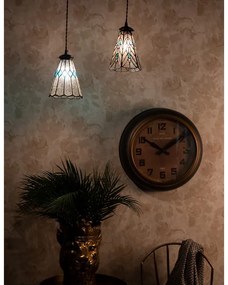 Závesná Tiffany lampa Ø15 GREY