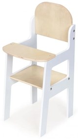 Drevená stolička pre bábiky | biela