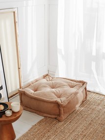 Polštář na podlahu BISKUVI hnědý