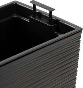 Plastový květináč Bloom Riflo 36,2x56,1 cm černý