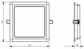 Opple 26666 - LED Kúpeľňové podhľadové svietidlo LED/24W/230V 3000K IP44