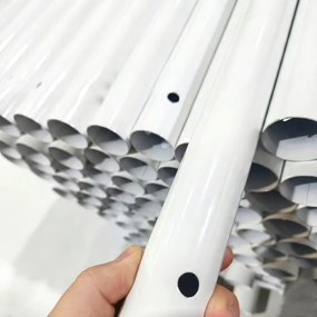 Záhradný párty stan 5x6 m PVC (500 g/m²) – Biely, komplet s bočnými stenami -  -