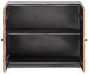 furniture-nabytek.cz - Masívna komoda Dresser Derby z recyklovaného dreva a kovu, lakovaná, prírodná / šedá