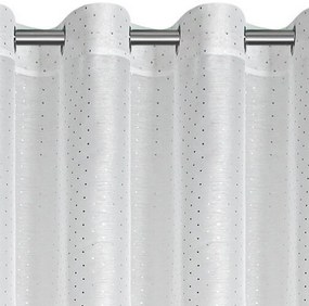 ZÁCLONA NA KRÚŽKOCH SIBEL 300X160 CM BIELA