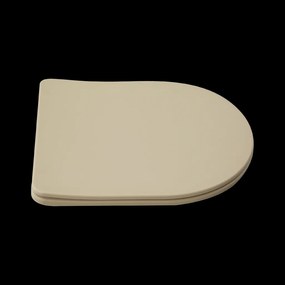 Invena Tavro, závesná misa 490x360x350 mm + WC sedadlo, QFS, béžová-cappuccino, INV-CE-71-008-Y