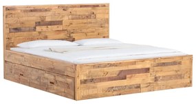 furniture-nabytek.cz - Masívna posteľ Mayari 180x200 s úložným priestorom, borovica, lakovaná