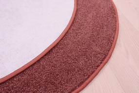 Vopi, AKCIA: 80x80 (průměr) kruh cm Kusový koberec Capri terra kruh, oranžová, chodba / predsieň