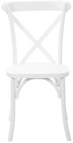 Jedálenská stolička DREV biela 875736