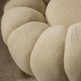 Dizajnové relaxačné kreslo VENEZIA 100 cm bouclé béžové