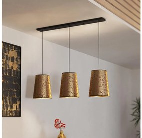 Eglo 390293 - Luster na lanku CASTUERA 3xE27/25W/230V zlatá/ružová