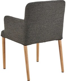 Jídelní křeslo Zoe z masivu antracit