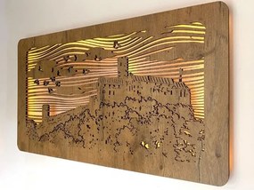 Podsvietený obraz Hrad na batériu