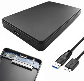 Verk Skříň na disky hdd ssd 2,5'' usb 3.0 sata