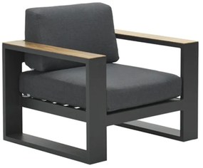 Záhradné hliníkové kreslo RUBY antracitové