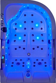 BPS-koupelny Hydromasážna vaňa HYD-NO-VE761L 180x120 ĽAVÁ s ohrevom vody