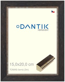 DANTIK rám na obraz 15x20 | TOMAS černá (Sklo Čiré)