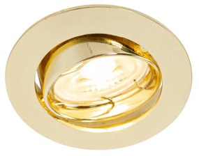 Sada 12 vstavaných bodových svetiel mosadz GU10 35 mm - Edu