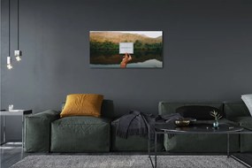Obraz canvas Panorama ručné písmo 140x70 cm
