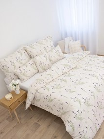 Francúzske bavlnené obliečky Renforcé - Levanduľa 02