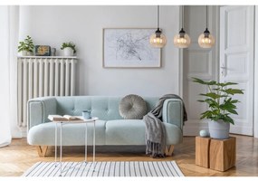 Závesné svietidlo Costa, 3x medové sklenené tienidlo, b